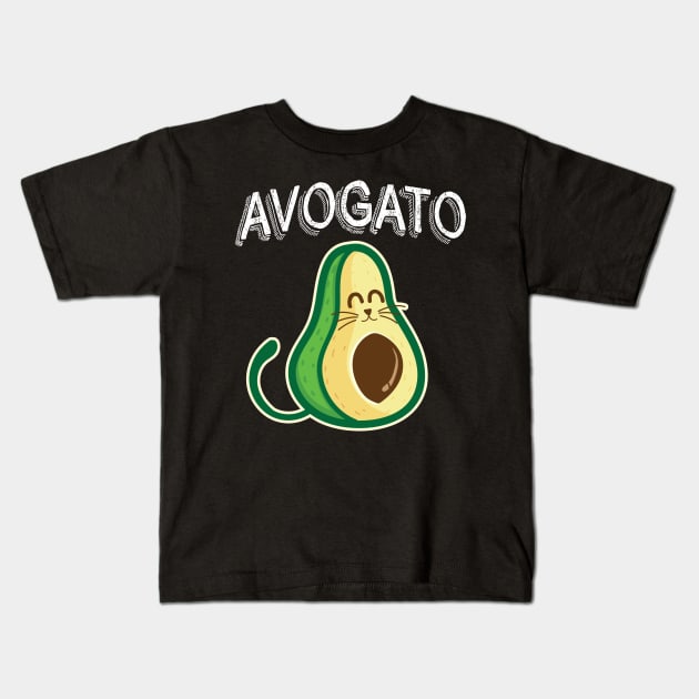 'AVOGATO' Funny Avocado Kids T-Shirt by ourwackyhome